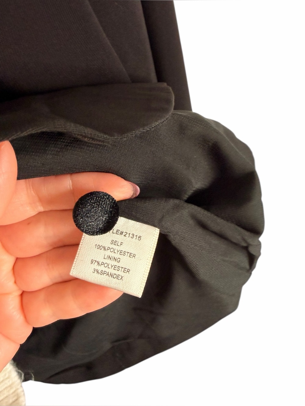 Skies are Blue Solid Black Office Professional Blazer Women’s Sz Large NWT - Picture 6 of 9